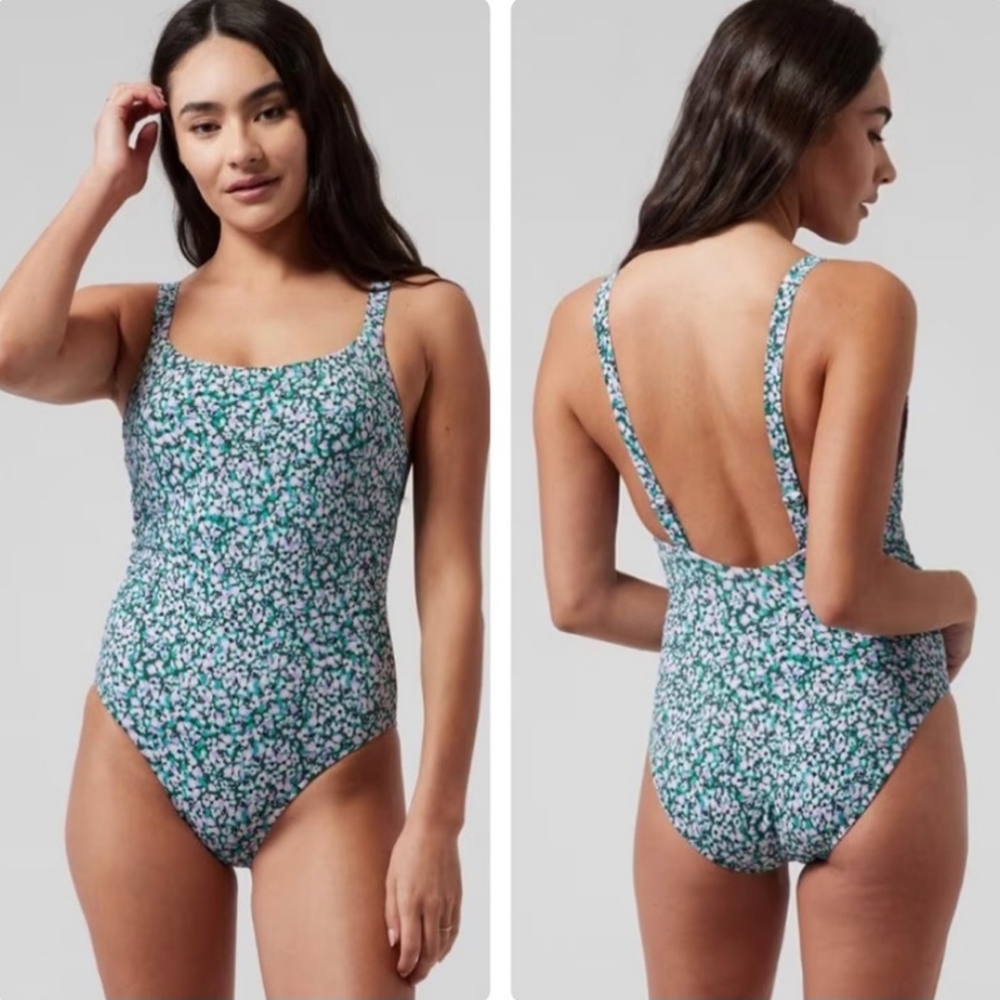 Athleta Hermosa One Piece Swimsuit Size Large MSRP $109  SU008